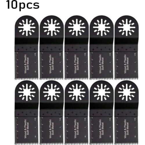 10pcs Multitool Saw Blade Oscillating Blade Tool For Fein Makita RIDGID Ryobi Milwaukee Multi 50-54HRC Wood Cutting Kit