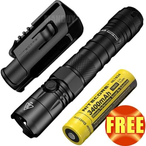 2020 NITECORE NEW P12 Flashlight 1200 LMs CREE LED 18650 Rechargeable Battery Quick Holster EDC Camping Hunting Fishing Climbing