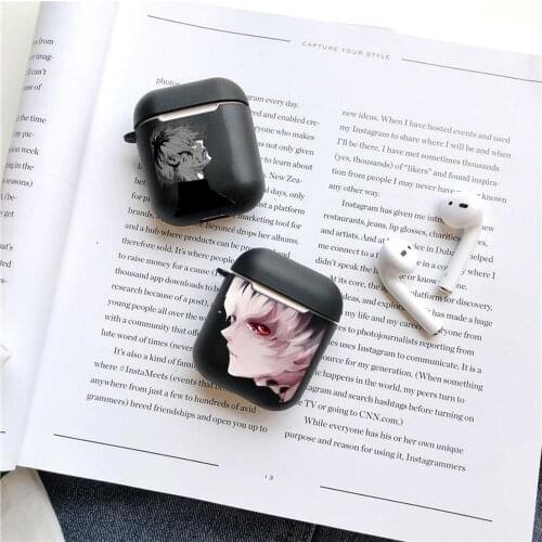 Tokyo Ghoul Trendy Anime Kaneki Ken Back Cover Soft Case For Airpods wireless Bluetooth Earphone case Headphone Protection cover