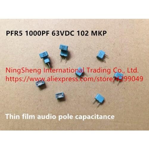 Original new 100% PFR5 1000PF 63VDC 102 MKP thin film audio pole capacitance (Inductor)