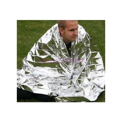 By Fedex 300pcs/lot Waterproof Emergency Survival Foil Thermal First Aid Rescue Blanket cover