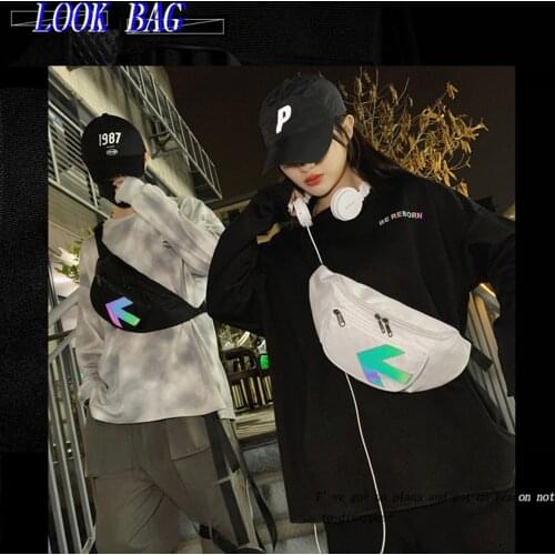 Luxury Womens Fanny Pack Advanced Luminous Logo Waist Bag Fashion Lovers Chest Bag Female Belt Bag Designer Brand Handbag