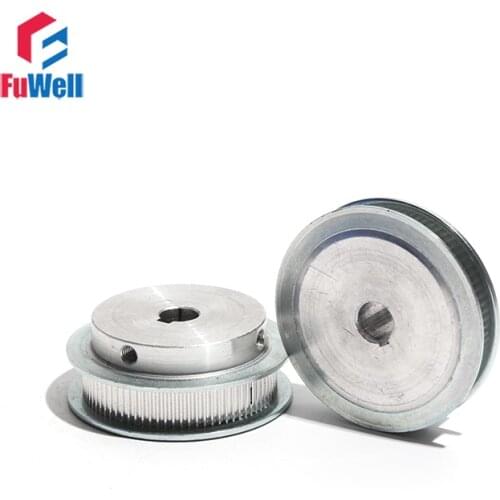 S2M-30T Synchronous Pulley 7mm/11mm Belt Width Timing Pulley Aluminum Alloy S2M 30Teeth Transmission Belt Pulley with Keyway