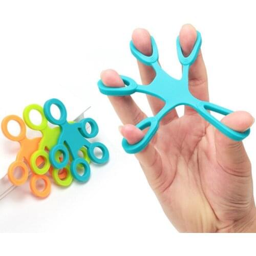 Finger Trainer Finger Rehabilitation Trainer Hand Grips Pull Ring Band Tension Tool Strength Exerciser Training Fitness Hand