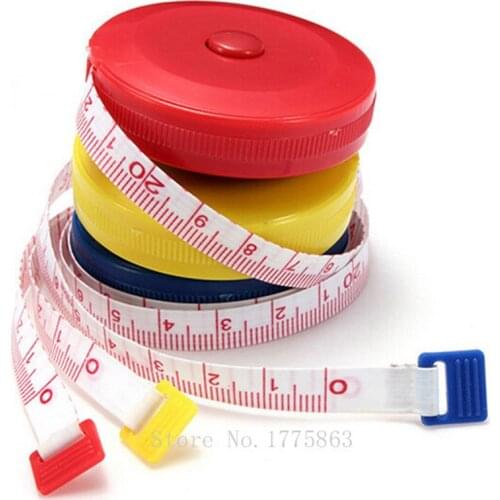 60 inch New Retractable Ruler Tape Measure Sewing Cloth Dieting Tailor 1.5M Random Color AA7541
