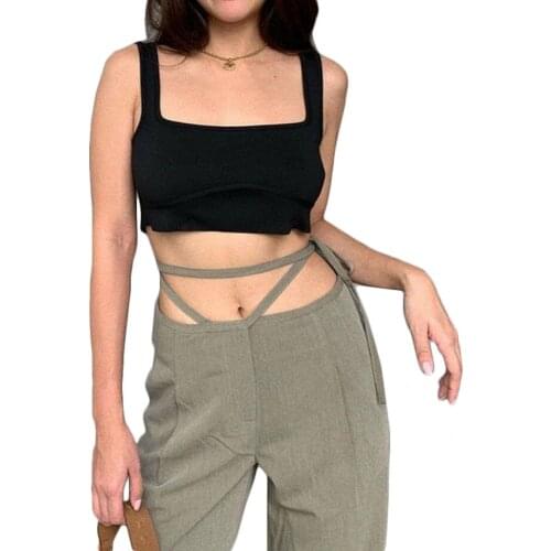 2021 Retro Solid Color Wild Straight Wide Leg Pants Female Spring Fashion High Waist zipper fly drawstring Casual Long Pants