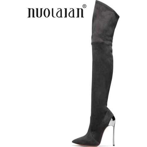 2018 women thigh high boots over the knee boots for women fashion winter and autumn woman shoes botas mujer femininas