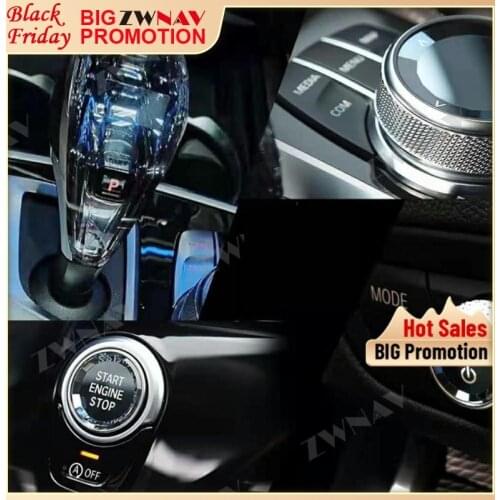ZWNAV For BMW 3 Series X5 X6 X7 Z4 2019 2020 Car Crystal Handles Car Gearbox Crystal Handles Gear Shift Knob Lever Stick Head