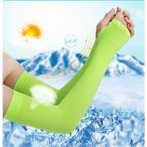 1 Pair Men Women Cycling Arm Sleeve Running Bicycle Cycling cuff Sun Protection Cuff Cover Protective Anti-sweat Arm Warmers