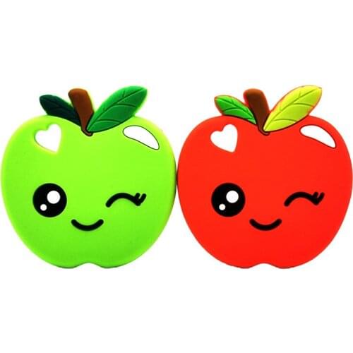 1pc Baby Teether Toys Food Grade Silicone Teething Product BPA Free Teether Chewab Infant Teether Teething Beads For Baby Health