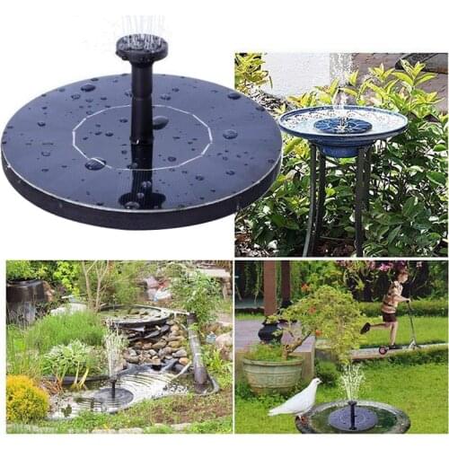 2020 Mini Solar Fountain Solar Water Fountain Garden Pool Pond Outdoor Solar Panel Fountain Floating Fountain Garden Decoration