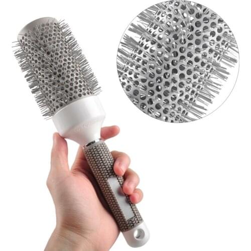 5pcs different size Roll Round Comb Barber Hair Salon Dressing Styling Hair Brush Shaping Barrel Equipment