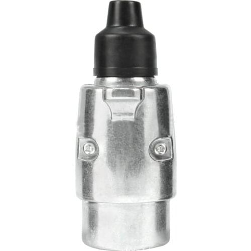 7 Pin 12 Volt Aluminium Socket Multi-functional Truck Cable Connector European Type Trailer Signal Lamp Display