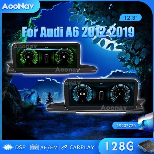 128GB 2 Din Android car radio For Audi A6 2012-2019 multimedia player auto audio Head Unit GPS navigation stereo receiver