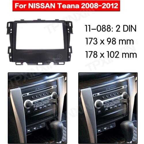 Car radio Frame Panel Auto Radio Stereo Fascia For Nissan Teana 2008-2012 Dash Plate Facia Panel Mount Trim Kits Frame Adapter