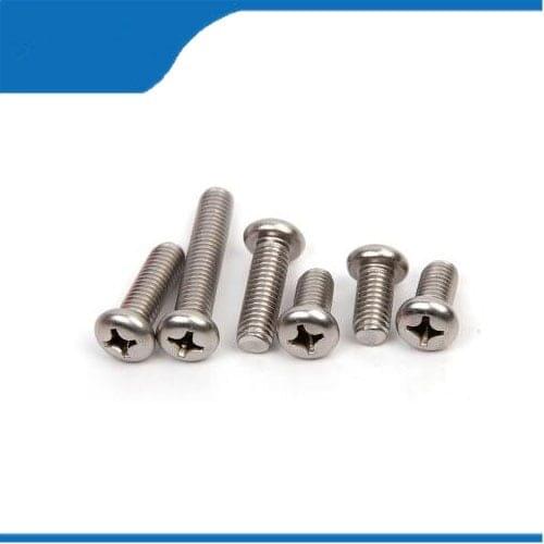 Free shipping 50pcs M5*14 Round head screws steel Cross round head screws screws Cross Screws Round Head with good quality