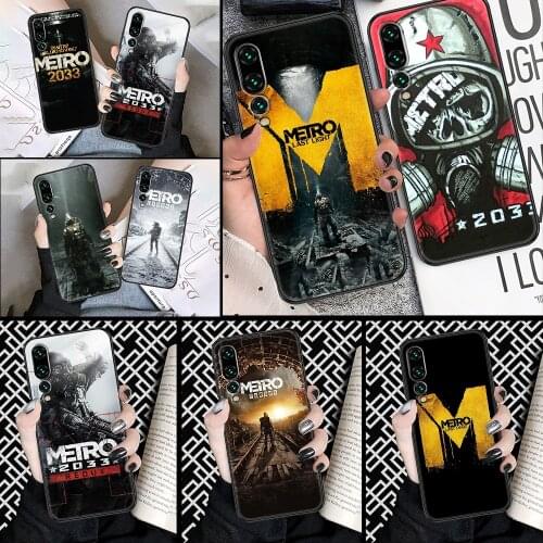 Game Metro 2033 Phone case For Huawei P Mate P10 P20 P30 P40 10 20 Smart Z Pro Lite 2019 black pretty shell luxury waterproof