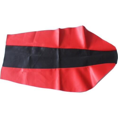 Motorcycle PU Leather Seat Cushion Seat cover with Strap For Kawasaki KL250 KLX400 KDX125