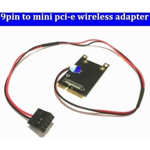 Dupont 9pin to MINI PCI-E wireless wifi adapter card with 40cm line wireless card BCM943602CDP BCM94331CSAX to MINIpci-e adapte