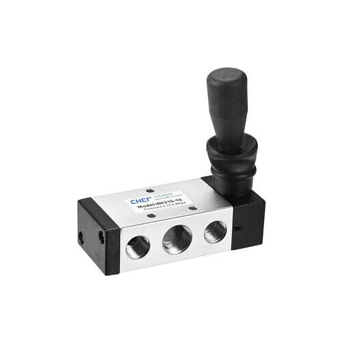 1pc Manual Hand Pull Solenoid Valve 2 Position 5 Way 3/8" PT Air Hand Lever Valve