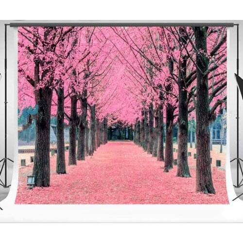 Pink cherry blossom Tree Backgrounds polyester or Vinyl cloth High quality Computer print wall backdrop