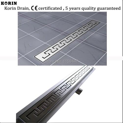 1000mm "ZIPPER" Style Stainless Steel 304 Linear Shower Drain, Horizontal Drain, Shower Floor Waste, Linear Shower Channel