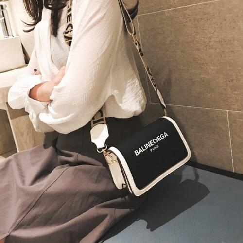 Trendy Fashion High Quality Letter Printed Crossbody Bag Womens Handbags Ladies Single Shoulder Messenger Bag Girl