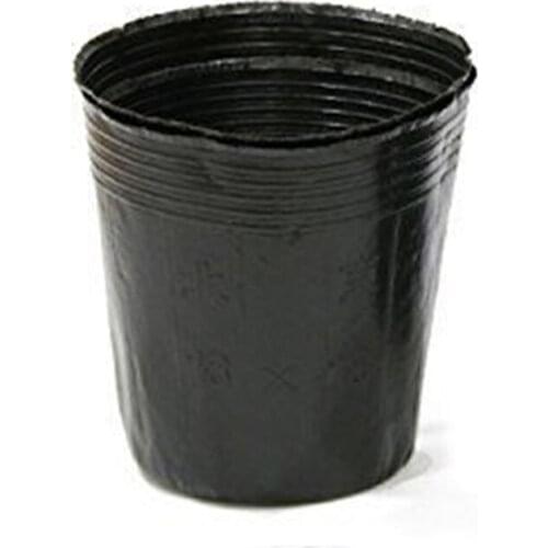 Fashionable Elegant 100pcs/set Household Garden Black Plastic Plant Nutrition Pots Practical Durable Soft Plant Nutrition Pots