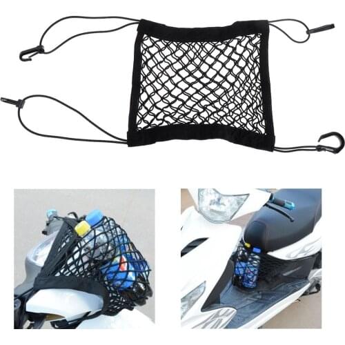 Motorcycle Helmet Storage Trunk Bag Hook Hold Bag Cargo Bike Scooter Mesh Fuel Tank Luggage Motorcycle Luggage Net