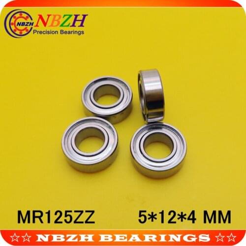 NBZH (1pcs) Double Shielded Miniature Deep Groove Ball Bearings MR125ZZ 5*12*4 mm