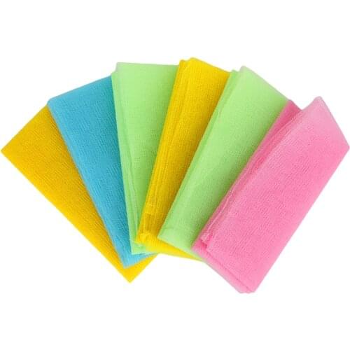 New 1PC Nylon Exfoliating Nylon Bath Shower Body Cleaning Washing Scrubbing Towel Scrubbers