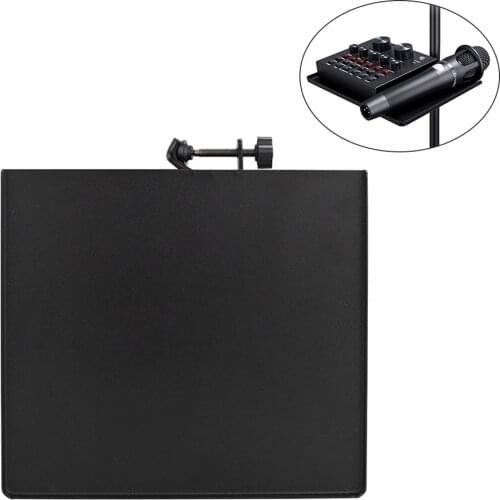17x23CM Sound Card Tray Live Microphone Plastic Stand Tray Stand Live Stand Fit for Live Tripod Bracket Accessories Broadcasting