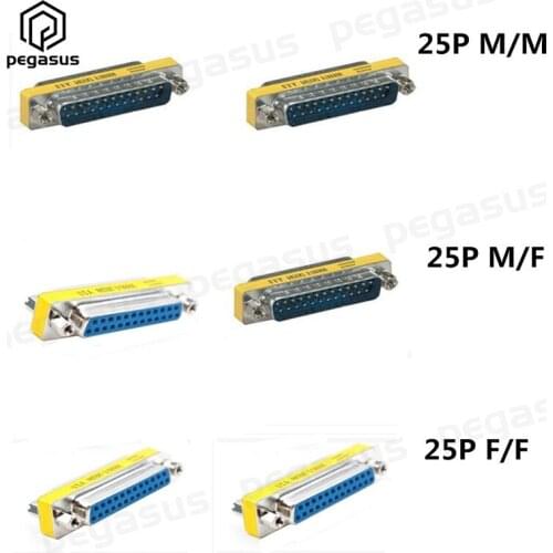 All Metal 2-Row 25 Pin DB25 Male to Male/Female to Female/Male to Female Parallel Adapter