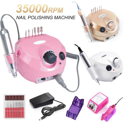 Pro Nail Drill 35000/20000RPM Manicure Machine Apparatus For Manicure Pedicure Kit Electric Nail File With Cutter Nail Art Tool