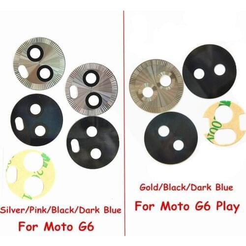 50x Rear Back Camera Glass Lens with Stikcer Replacement Parts For Motorola Moto G6 / G6 Play