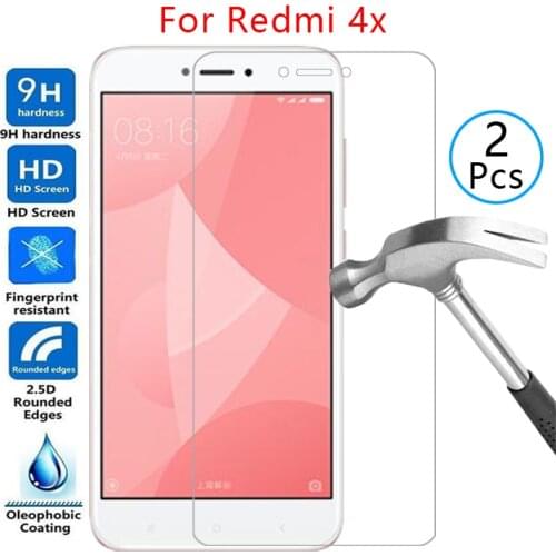 Tempered glass screen protector for xiaomi redmi 4x case cover on ksiomi redmi4x 4 x x4 5.0 protective phone coque bag readmi4x