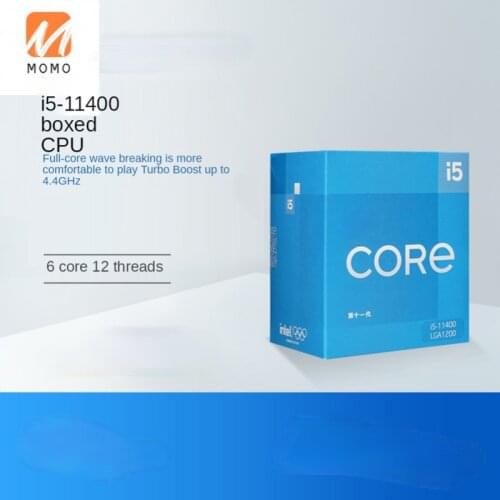 11-Generation Core I5-11400 Boxed Processor 6-Core 12-Thread Desktop Computer CPU