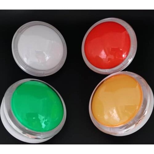 2pcs 100mm Arcade Button LED Illuminated Round Push Buttons with Microswitch for Pat Music Arcade Machine Pinball