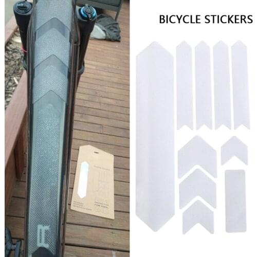3D Road Bicycle Paster Frame Scratch-Resistant Protector MTB Bike Best Glue Removeable Stickers Anti-Skid Push Guard Frame Cover