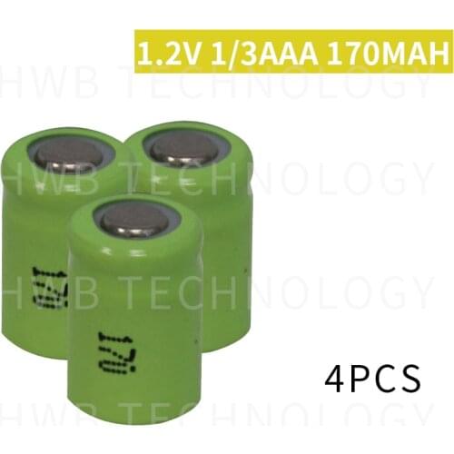 4 Pieces/lot KX Original New 1.2V 1/3AAA 170mAh Ni-Mh 1/3 AAA Ni-Mh Rechargeable Battery Free Shipping
