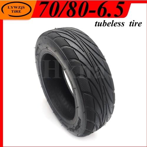 70/80-6.5 Tubeless Tire for XiaoMi Ninebot Plus Segwaye Plus Electric Scooters Self Balance 10 inch Vacuum Tyre Parts