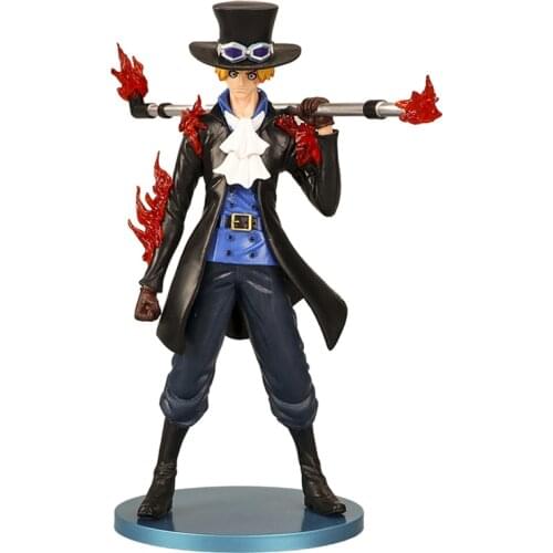 One Piece Anime Action Figure Sabo Figma 22cm PVC Model Animation Cartoon Doll Ornaments Desktop Collection Toys For Children