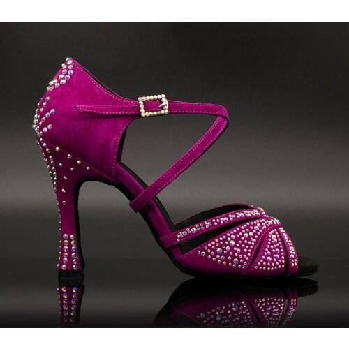 Suphini 【Rosa】Cross Strap 10cm Flare Heel Sandals