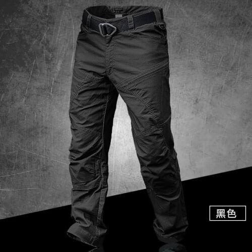 Male Spring Autumn Outdoor Overalls Cargo Trousers Army Fans Climbing Hiking Waterproof Slim Breathable Tactical Training Pants
