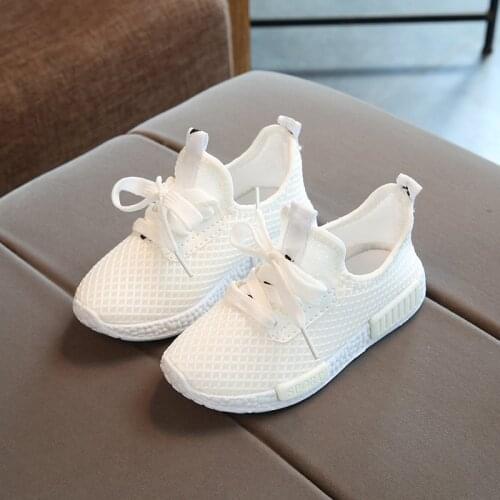 Children casual shoes summer girls boys sports shoes breathable mesh kids sneakers white chaussure enfant garcon fille