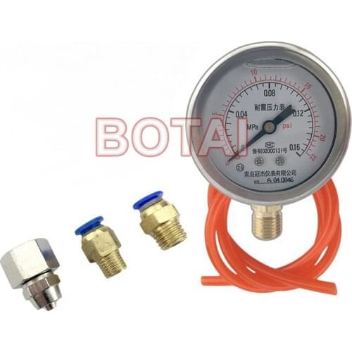 Diesel Fuel System Turbocharger Turbo Oil Pressure Gauge 0.16Mpa Tester High Precision turbocharger pressure measure Tool Kit