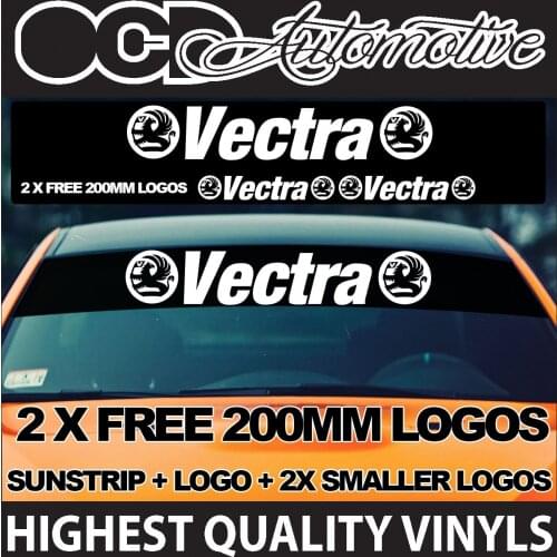For VAUXHALL VECTRA 2 LOGO IRMSCHER SUNSTRIP SUN STRIP WINDOWBAND SRI SXI VXR