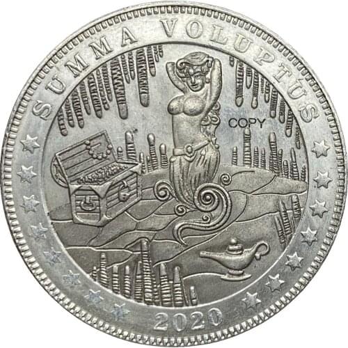 United States Of Kingdom 2020 Hobo Nickel Morgan Dollar Cupronickel Silver Plated Copy Coins
