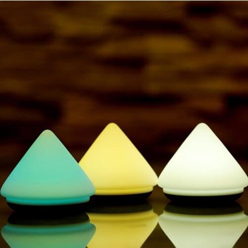 LED Volcano bedside lamp Soft Silicone Touch Safe Battery operated Christmas Gifts Children Toddler kids play nightlight