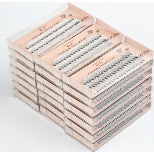 New 60 Clusters/box Cluster eyelashes thick 10/20/30D Individual eyelash extension lash bunches professional fake lashes makeup